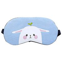 Excursion Home Sleep Eye Mask for Sleeping Cute Animals Pattern Blindfold Super Soft Shade Nap Cover Camping Travel Relax (Blue)