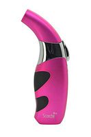 Scorch Torch Butane Satin Finish Stainless Steel Curved Refillable Lighter (Pink)