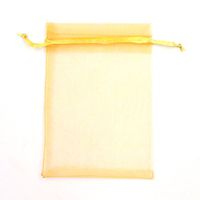 ATCG 100pcs 4x6 Inches Drawstring Organza Pouches Wedding Party Jewelry Favor Gift Candy Bags (GOLD)