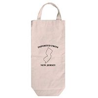 Imported From New Jersey Cotton Canvas Wine Bag Tote With Handles Wine Bag