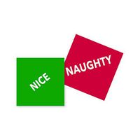 C.R. Gibson 3-Ply Beverage Napkins Pack of 20, Christmas Holiday Nice and Naughty