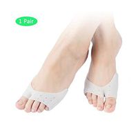Jsjdtk 1 Pairs Soft Silicone Gel Toe Protectors Covers Toe Caps Metatarsal Pads with Forefoot Cushion Ballet Pointe Dance High Heel Shoe Pads
