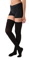 Absolute Support Thigh High Compression Stockings Silicone Border, Black X-Large