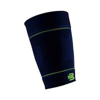 Bauerfeind Sports Compression Upper Leg Sleeves (1 Pair) - Thigh & HamstringCompression for Improved Blood Circulation & Recovery - Thigh Wrap for Quad Support (Navy, Medium/Long)