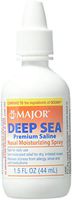 Deep Sea Saline Nasal Spray Generic for Ocean Nasal Moisturizing Spray 1.5 oz per Bottle Pack of 4 Bottles by Major Pharmaceuticals