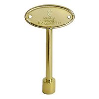 Legend Valve 102-853 Polished Brass Log Lighter Key, 2"x13.3"x0.5"