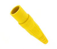 Leviton 16D21-Y 16 Series Taper Nose, Male, Plug, Contact and Insulator, Cam-Type, Yellow