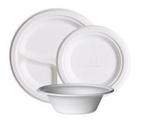 Eco-Products - Renewable & Compostable Sugarcane Bowls - 12oz. Disposable Soup Bowl - (20 Packs of 50) EP-BL12