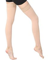 Ztl Thigh High Compression Stockings Women Men, 30-40 mmHg, Footless