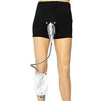 JIN Wearable Incontinence Pants with Collection Bag Portable Leak Proof Leg Pee Catheter for Men Urinal System,L