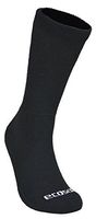 EcoSox Bamboo Viscose Diabetic Non-Binding Crew Socks | Integrated Smooth Toe | Pillow Cushioning | Improve Foot Health w/Better Circulation (XLarge - Black) 915-1