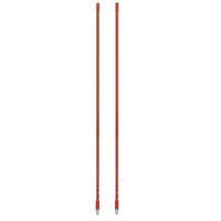LOT OF 2 ARIES 10811 3` Foot Fiberglass 500 Watt CB Radio Antenna (RED)