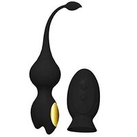 ZHLZZ Kegel Balls,Safe Silicone 12 Vibration Modes Ben Wa Balls for Bladder Control, Pelvic Floor Exercises & Tightening for Women & Beginners,Black