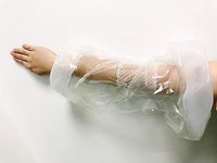 PICC Line Arm Shower Cast Cover for Adult Best Seal Protection, Clear Waterproof Soft Bandage Protector for Hand, Wrist, Elbow Wound in Bathing, Reusable