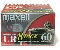 Maxell Normal Bias Audiocassette Multi-Pack UR-60/8