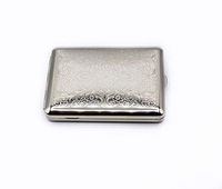 Made in Germany Vintage Nickle-Plated Stainless Steel Cigarette Cases (Victorian, 100s)