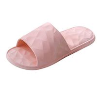 Emimarol Women/Men Summer Bath Slipper Hollow Indoor Sandal Anti-Slip Water Leakge Shower Shoes Breathable Odorless Pink