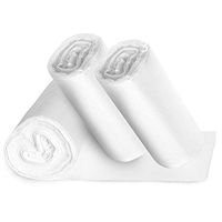 Small Clear Bathroom Trash Bags - 150, 1.2 Gallon Garbage Can Liners - Perfect for High End Restroom Waste Baskets