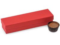 Rigid Truffle Candy Box 24 Count - Red - Holds 5 Pieces
