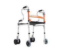 LSY@ Elderly Walker, Aluminum Alloy Walker Walker Disabled Four Feet Crutch Pulley Stroke Hemiplegia Rehabilitation Device   Full Push