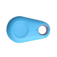 Cozyandmore Pets Smart Mini GPS Tracker - Anti-Lost Waterproof Bluetooth Tracer for PetDog - Finder Equipment -Smart Finder Locator (Blue)