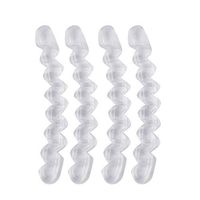 SUPVOX 2 Pairs High Heel Cushions Self-Adhesive Silicone Shoe Pads Anti Slip Inserts Protectors for Women Forefoot