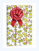 Elegant Holly & Berries Gift Wrap Wrapping Paper - 16ft Roll