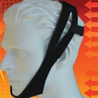 AG Premium Black Chin Strap in Front of Ear Style, Each
