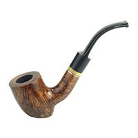 Pipe Briar Wood Smoking Pipe Portable Herb Tobacco Pipes Grinder Smoke Pipes Smoke for Friend Men Gift Pipe (Color : Sinan Pipe A)