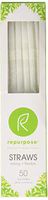 REPURPOSE, Compostable Straws, Pack of 20, Size 50 CT - No Artificial Ingredients