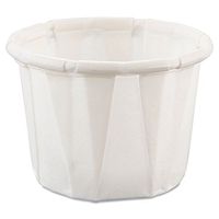 SCC050 - Treated Paper Souffl Portion Cups, 1/2 Oz, White, 250/bag