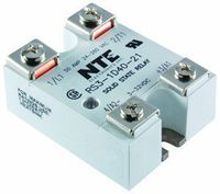 NTE Electronics RS3-1D40-21 Series R3 Solid State AC and DC Power Relay, SPST-NO Contact Arrangement, Back to Back Dual SCRs, 3-32 VDC Input, 24-280 VAC Output, 50 Amp