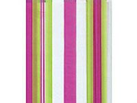 Small Fuchsia Pink & Lime Stripes 7x2x4" Cello Cellophane Treat Food Snack Bags (25 ct)