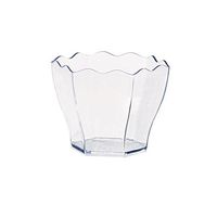 PacknWood PK209MBDEVA1 Clear Waved Mini Dish, 1.75" (Pack of 12)