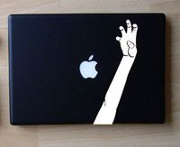 Put Your Paws up Lady Gaga Inspired - White - Decal for 13" Macbook