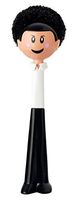 Vigar Dolls Bob Dish Brush Scrubber, 9-3/4-Inches, Black, White