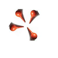 Eastchem 4 set of Rubber suction bulb 30ml for lab use;Rubber Suction Ear Washing Syrings Squeeze Bulb Orange
