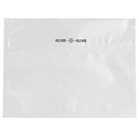 Caviar Locker HNP - Mylar Smell Proof Child Resistant Barrier Exit Bags - Resealable Zipper - 50 Bags (White, Medium)