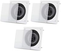 Acoustic Audio CS-I83S in Wall/Ceiling 8" Home Theater 3 Speaker Set 3 Way 1050 Watt CS-I83S-3S