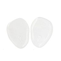 uxcell 2pcs Transparent Silicone Gel Forefoot Insole Pads High Heel Shoes Cushions