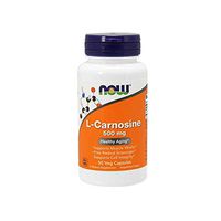 NOW Supplements, L-Carnosine (Beta-Alanyl-L-Histidine) 500 mg, Healthy Aging, 100 Veg Capsules