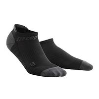 Men's Compression Socks - CEP No Show Socks 3.0, Black/Dark Grey 5