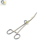 G.S LOT OF 6 PAIRS STAINLESS STEEL CRILE FORCEPS 5.5" CURVED ECONOMY GRADE