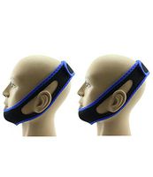 Starmace Snoring at Night Prevent Snore Stopper Sleep Better Mouth Close Head Chin Strap Unisex 2 Pack (Half Strap)