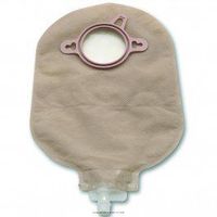 New Image™ Drainable Urostomy Pouch-Color Code Green Flange 1 3/4" (44 mm) Color Transparent - Box of 10