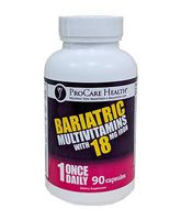 ProCare Health 18mg Iron Bariatric Multivitamin Capsule 90ct (3 Month Supply)