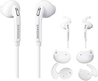 Ear Gels Earplugs Coverage for Samsung Galaxy S6/S6 Edge Stereo Headset Earphones, OCARLY Silicone Cover Ear Gels with Wing Anti Slip Sport Hook for SAMSUNG S6 S7 Edge Headphones 4 Pairs (white)