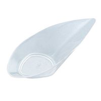 Martellato Pmo12.00 Transparent Comma-Shaped Plastic Mini-Bowls for Catering