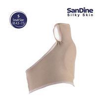 Bunion Corrector Big Toe Straightener - Bunion Pain Relief Sleeves - Bunion Splint Support Protector Sleeve - Hallux Valgus Pain Relief with Built-in Silicone Gel Pad - 1 Pair Small - by Sandine