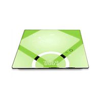 Body Fat Scale Household Adult Body Weight Bathroom Scales Electronic Weighing Scale with Step-on Technology, Backlight Display Postal Scales (Color : Green)